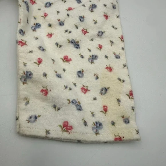 American Girl Doll Floral Pajamas Set Cream Pink Blue Lace Trim Fair Condition - Picture 8 of 8